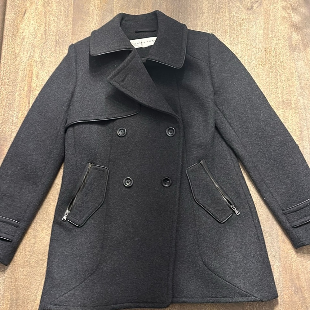 Trina Turk Wool Pea Coat